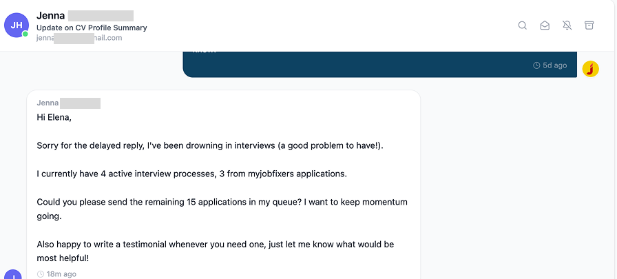 Client feedback 8